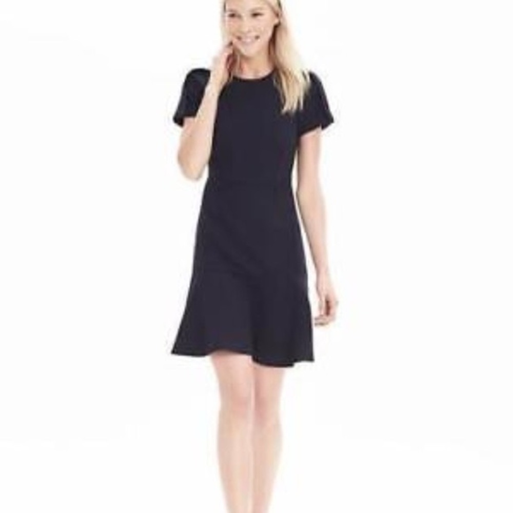 Banana Republic Short Sleeve Flounce Dress